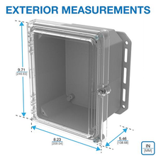 9.71"D X 8.23"W X 5.13"H Industrial Enclosure Flange Aluminium Cabinet Kit I152HSTCBG