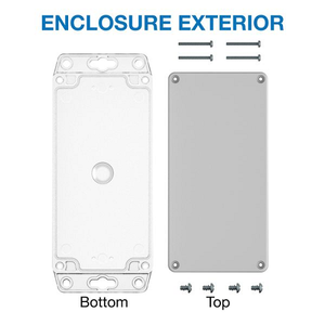 Plastic Box Enclosure For Wall/surface Mount With Flang Watertight RBF63P06G28C