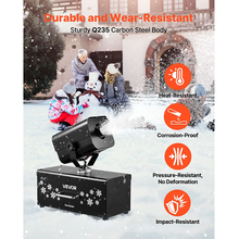 1200W 90° Shaking Head Snow Maker with Wireless Remote Control, High-Output Snowmaking Machine