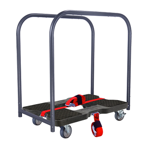 Snap-Loc General Purpose E-Track Panel Cart Black Dolly SL1200PC4TB