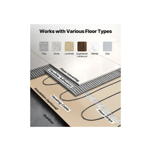 50 Sq.Ft Heated Floor Cable Kit With Smart Thermostat SHHC-K-600