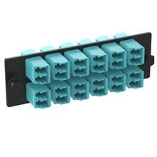 12 Port Opticom LC Fiber Adapter Panel Duplex OM3/OM4 FAP12WAQDLCZ