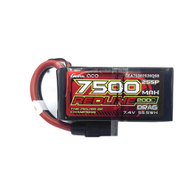 Gens Ace Lipo Redline Drag Race 7500mAh 2S5P 7.4V With QS8 Plug GEA75002S20QS8