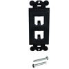 2 Port Mini Com Rectangular Adapter Module Faceplate ABS CFG2BL