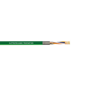 22 AWG 2P Solid Bare Copper Shield TC Braid PVC Gaalflex Profinet 655 PLTC Cable