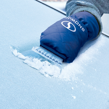 Polar Fleece Lined Mitt with Built-In Heavy-Duty Ice Scraper Waterproof Winter Glove