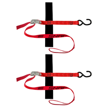 1 Inch x 4 Ft S-Hook Loop Tie-Down Cam Strap SLTHS104CLR2 (Pack of 2)