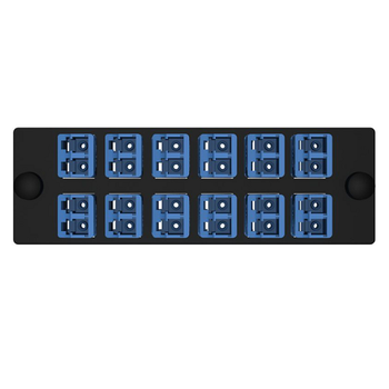 12 Port Opticom LC Fiber Adapter Panel Duplex OS1/OS2 FAP12WBUDLCZ