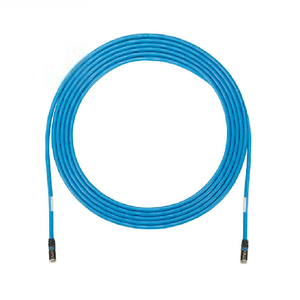 23 AWG Cat 6A 150FT Plug to Plug Cable Blue UZPPBU150