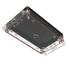 Electronic Racks And Boxes Enclosure Top Black Bottom Clear RBF85P06B10C