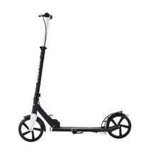 Kick Scooter for Kids 8+ Teens & Adults – 2-Wheel Adjustable Handlebar Anti-Slip Deck Foldable Black & Silver Up to 220 lbs