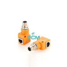 8 Pin M12 to RJ45 Bulkhead Cable Adapter PCM-0665