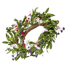 22 Inch Pink Green with Daisies Year Round Wreath Artificial Decorative Wreath WA53360