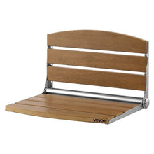 Foldable Shower Seat with Backrest Wall-Mounted 400 LB Capacity