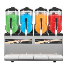 12L/3.17Gal x 4 Tank Commercial Slushie Machine - Self-Cleaning Frozen Drink Maker & for Restaurants and Bars