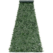 39 x 198 Inch Dark Green Ivy Fence Screen with Mesh Backing – Outdoor Artificial Green Wall Dark Green Backcloth JNF009