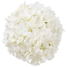 9.8 Inch White Bouquet Arrangement Artificial Silk Hydrangea Flowers