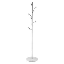 Modern Freestanding Coat Rack Stable Marble Base with 8 Hooks Stylish Hall Tree for Entryway & Office