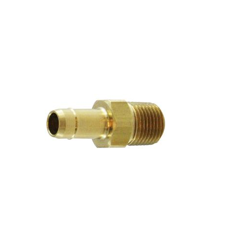 3/8 Mini Barb x 1/8 Male NPTF Brass Hose Barb To Male Pipe Adapter 21025