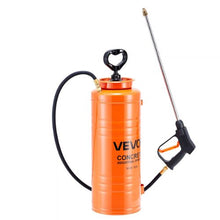 3.5-Gallon Stainless Steel Concrete Sprayer 20.5-Inch Wand Ergonomic Handle 48"/120" Hose & 2 Brass Nozzles
