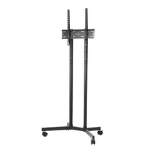 32-65" Rolling TV Stand, Height Adjustable Portable with Wheels for Home & Office (Double Bracket) No Tray