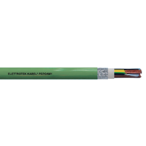 12 AWG 2C Bare Copper Shield Steel Braid Thermoplastic Halogen-Free FG7(O)AM1 0.6/1KV Armour Cable