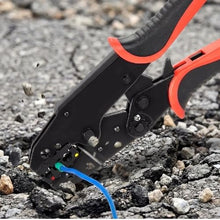 Ratcheting Wire Crimping Tool 22–10 AWG Adjustable Force Quick Release