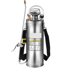 3-Gallon Stainless Steel Sprayer 20-Inch Wand 3-Ft Hose Pressure Gauge & Adjustable Nozzle