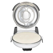 12-Inch Electric Pizza Oven 1200W Cordierite Stone 5-Mode Temperature Control 788°F (White)