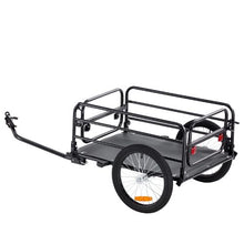 Heavy-Duty Bike Cargo Trailer – 160 lb Capacity Foldable Bicycle Wagon Cart with Quick-Release Hitch & 16" Wheels