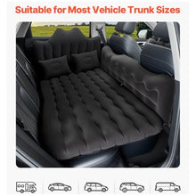 73.2x44.5x4.7 Inch Inflatable Car Air Mattress with Built-in Pump Black