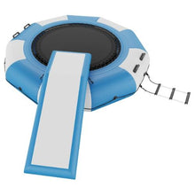 10FT Inflatable Water Bouncer with Slide 3-Step Ladder & Electric Pump