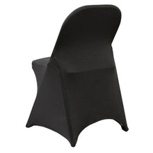 100-Pack Stretch Spandex Folding Chair Covers Universal Fit Washable (Black)
