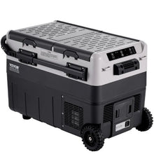 Portable 50L Car Refrigerator – Dual Zone Freezer -4℉ to 68℉ Adjustable for Home Outdoor Camping( RV & Car Use)