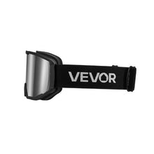 Ski Goggles with Silver Mirror Cylindrical Lens OTG Anti-Fog Goggles for Men Women & Youth