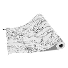 Peel and Stick Wallpaper White Botanical Floral 17.7 x 393.7 In Waterproof