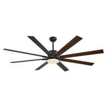 72" Ceiling Fan with Light 6-Speed Remote Dimmable 3-Color Reversible Motor (Black)