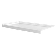60 x 30 Inch Shower Pan Single Threshold Shower Base with Left Drain (White)