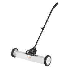 24 Inch Rolling Magnetic Sweeper with Wheels for Workshop Garage Yard