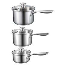 1 QT & 2 QT & 3 QT tainless Steel Saucepan Set for Oven Dishwasher Induction Cooker