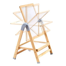 Kids Wooden 2-in-1 Art Easel – Rotatable Double-Sided Drawing Board for Kids