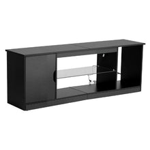 65 In TV Stand Modern Entertainment Center with Adjustable Shelves Console Table for Living Room and Bedroom (Black)