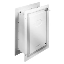 9.29" x 13.19" Pet Door Metal Frame with Lock and 3-Flap System Weatherproof Doggy Door Easy to Install in Interior for Pets
