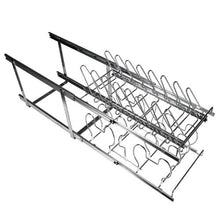 12 Inch Pan and Pot Rack 2-Tier Expandable Pull Out Under Cabinet Organizer for Kitchen LX-C9285