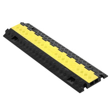 1.2 X 1.1 inch 2 Channel Heavy Duty TPU Cord Hose Wire Cover for Cable Protector Ramp (Pack of 3)