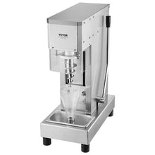 750W High-Speed Ice Cream Blender with 304 Stainless Steel Long Handle & PC Protective Shield for Custom Flavors