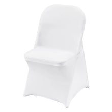 30-Pack Stretch Spandex Folding Chair Covers Universal Fit Washable (White)