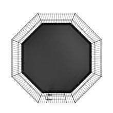 Dog Playpen 8-Panel Foldable Metal Pet Fence with Pad & Stakes 24" H Indoor/Outdoor