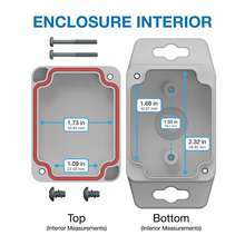 Flanged Base Plastic Box Enclosure For Wall/Surface Mount RBF32P04G08G
