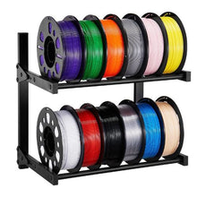 2-Tier 3D Printer Filament Wall Storage Shelf with Wheels